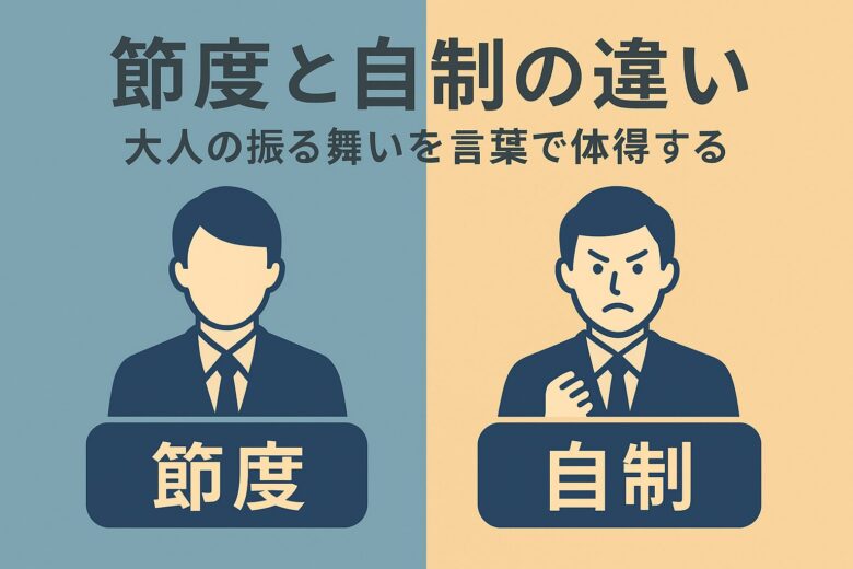 節度と自制の違いを解説する記事のアイキャッチ