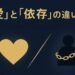 愛と依存の違いを解説する記事のアイキャッチ