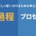 過程とプロセスの違いを解説する記事のアイキャッチ
